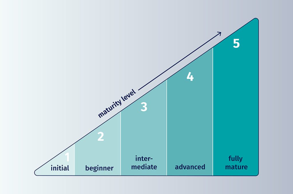 Maturity levels based on our framework Maturity levels based on our framework